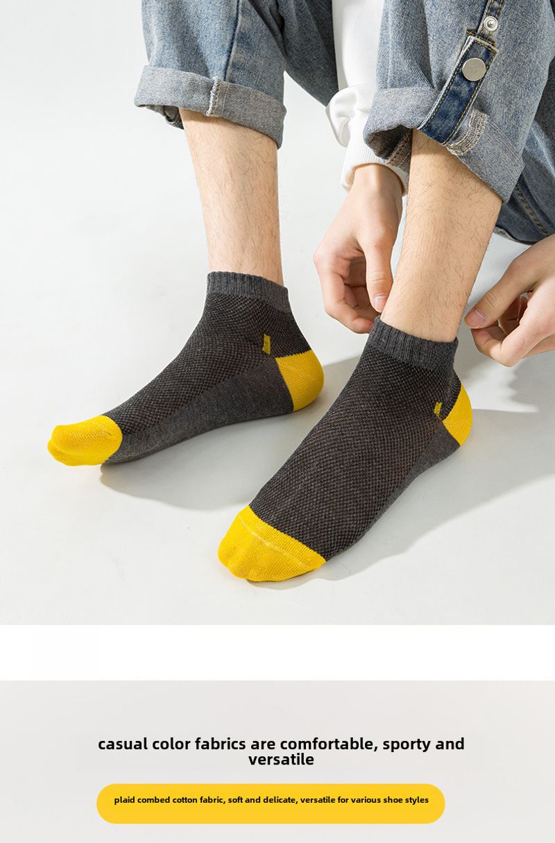 24 Neue dünne, mittelkurze Sport-Socken von Zhuji für Herren, schweißabsorbierend, atmungsaktiv, Netzstoff_voghion.com