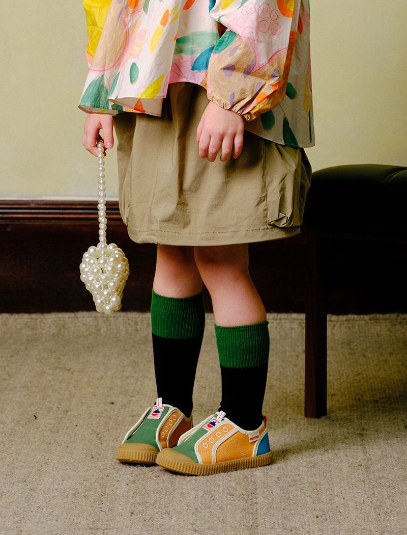 Farblich passende Kinder Canvas Mädchen Cookie Jungen Kindergarten Indoor Babyschuhe_voghion.com