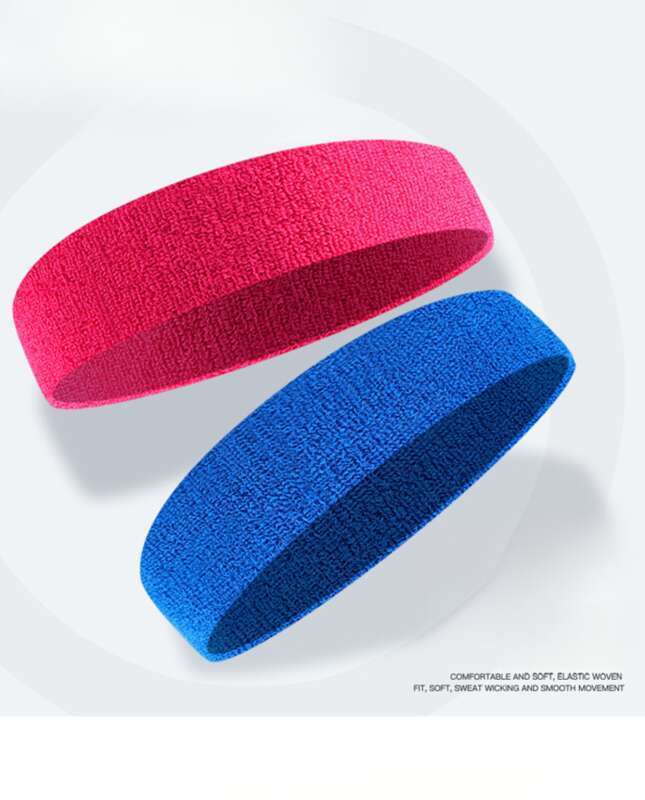 Sports Running Outdoor Yoga Solid Color Headband, Fitness Elastic Sweatband_voghion.com