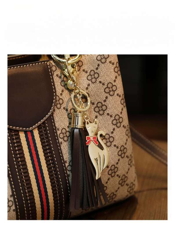 2025 Fashion Leather Shoulder Crossbody Bag, Women's Printed Light Luxury Handbag,_voghion.com