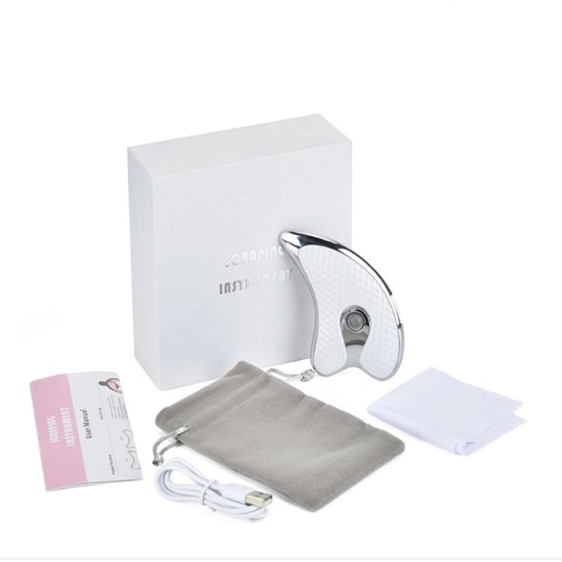 Elektriskais Gua Sha instruments sejas liftinga masāžas skaistumkopšanas aparāts pretgrumbu mājsaimniecības ādas kopšanas rīks nokasošs masāžas dēlis_voghion.com