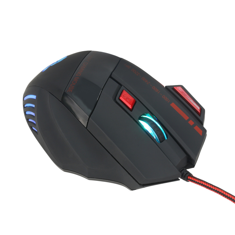 Colorful 7D glowing game mouse wired MOUSE 3200dpi firepower key batch 7_voghion.com