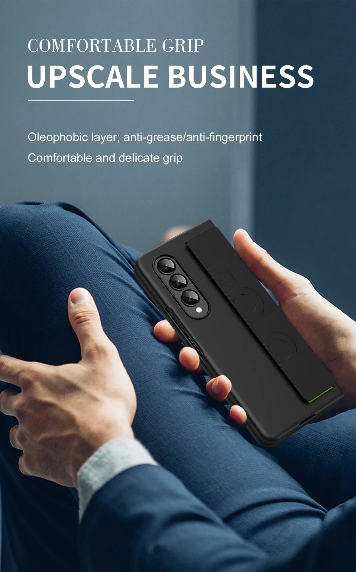 For Samsung Galaxy Z Fold5 5 4 3 2 5G Case High Strong Quality Silicone Grip Handle Fold Protector Cover_voghion.com