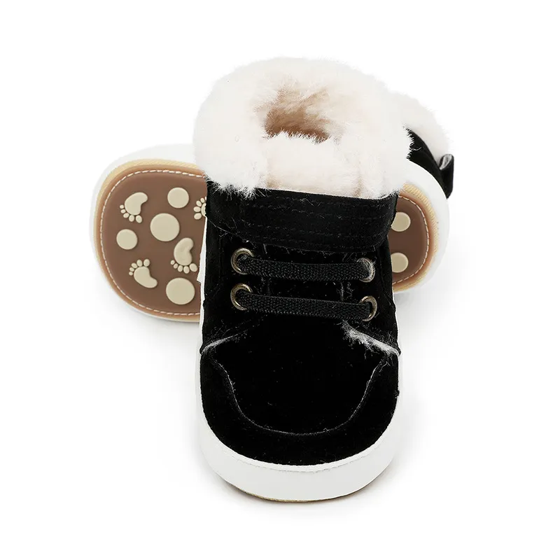 Winter Infant Boots Warm Plush First Walker Shoes For Newborns_voghion.com