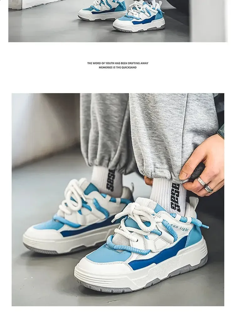 Mężczyzna Projekt Kobiety Mężczyźni Chleb Szeroka Podeszwa Pary Unisex Chunky Sneakers Hip Hop Sportowe Buty 41 42 240801_voghion.com