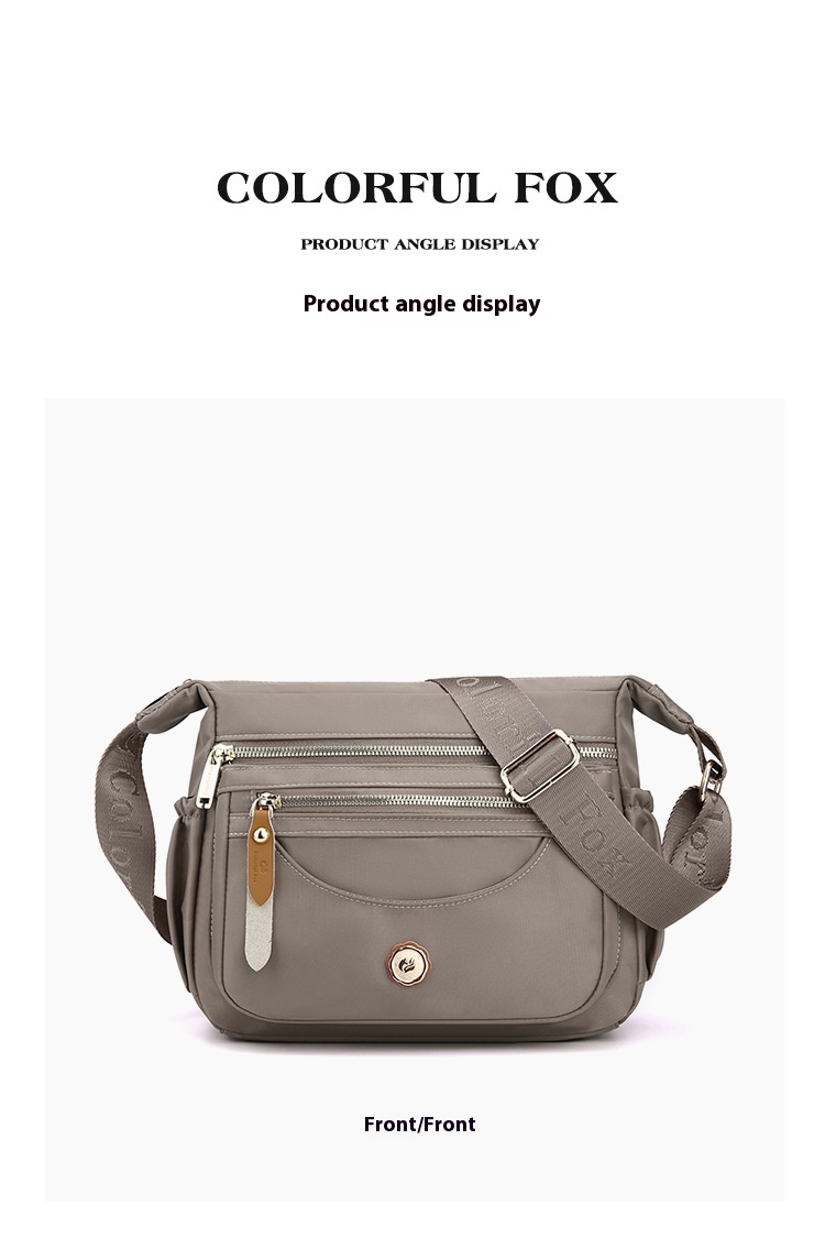 Borsa a tracolla donna multitasche grande borsa a spalla in nylon_voghion.com