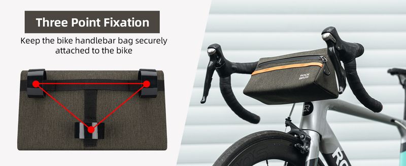 ROCKBROS Bicycle Handlebar 6 Color 1.3L For Road Bike MTB Bag_voghion.com