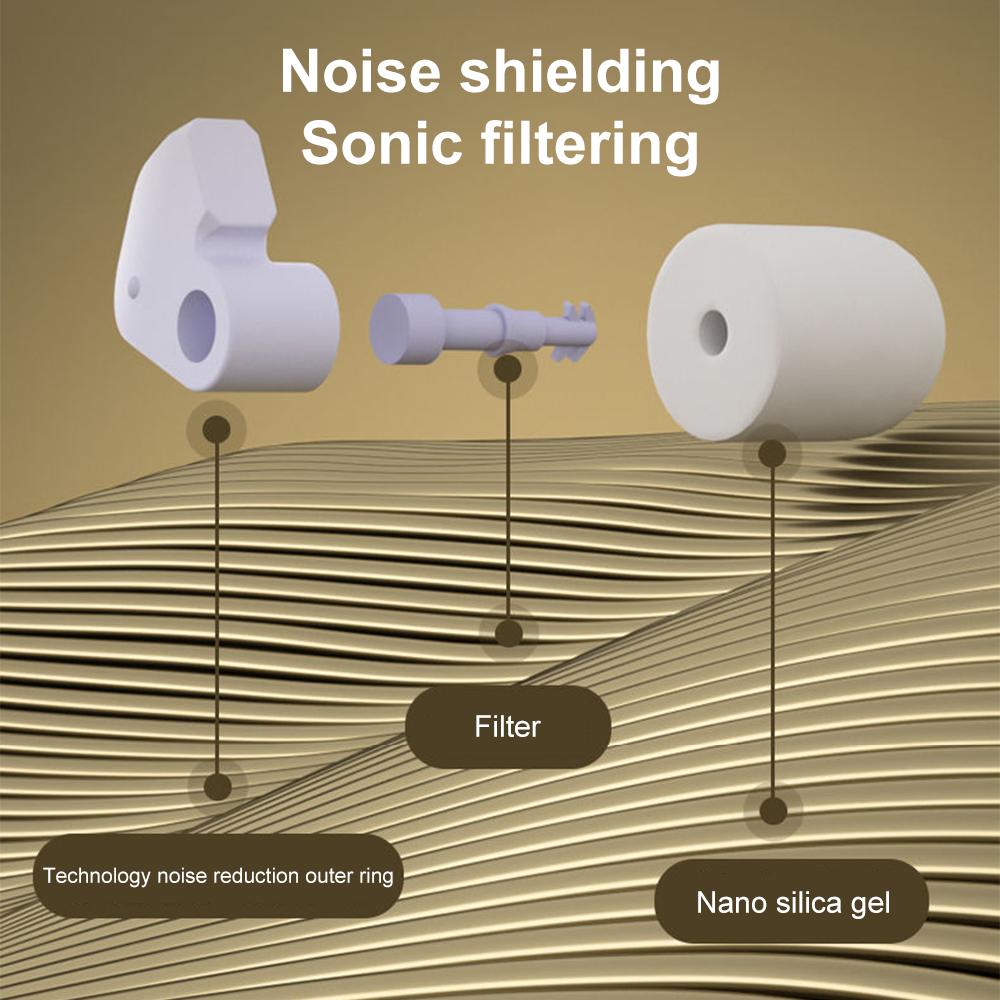 Silicone Earplug Sleep Noise Ear Canceling Reduction Plug Tapones Para Dormir Anti Snore Soundproof Black Earplugs For Sleeping_voghion.com