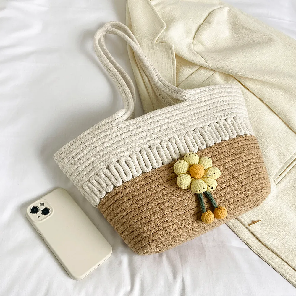 Häkeln Strand Achsel Weibliche Kupplung Frauen Tote Mode Stroh Handtasche Große Kapazität Weben Hobo Geldbörsen Weiche Achselhöhle Tasche_voghion.com