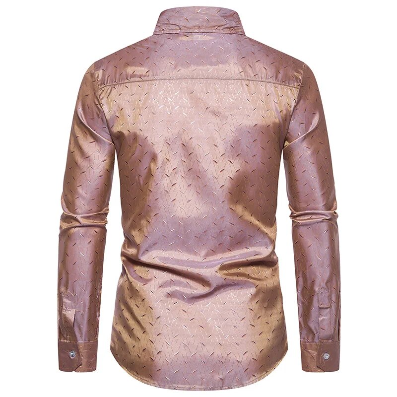 Neu Herren Langarm Button-Down-Hemden mit regulärer Passform, knitterfreies Freizeithemd mit Kragen_voghion.com