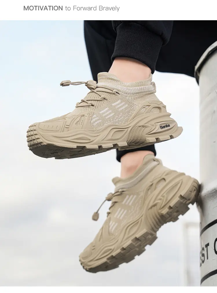 Herren Freizeitschuhe Mit Dicker Sohle Atmungsaktive Sneaker_voghion.com