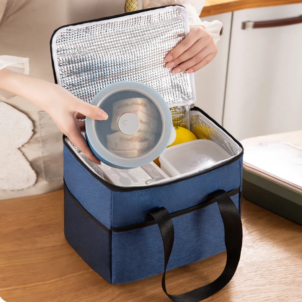 1 Stück große Thermotasche, wasserdicht, tragbar, kationische Isolierung, verdickte Taschen mit großem Fassungsvermögen, Picknick-Lunchbox_voghion.com