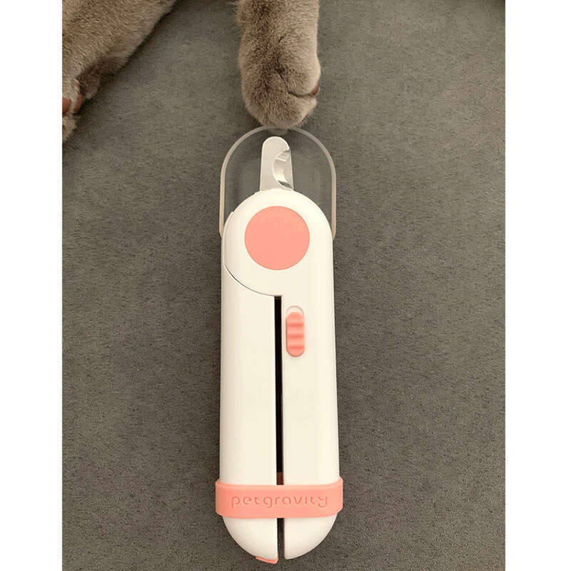 Mascotas con luces, cortapelos antisangre y afiladores para perros, tijeras para animales y cortaúñas para gatos._voghion.com