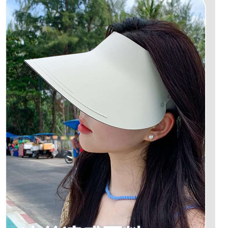 Neoznačena otroška poletna kapa za leto 2024, nova UV športna tekaška kapa s praznim zgornjim delom za zaščito pred soncem, jahanje_voghion.com