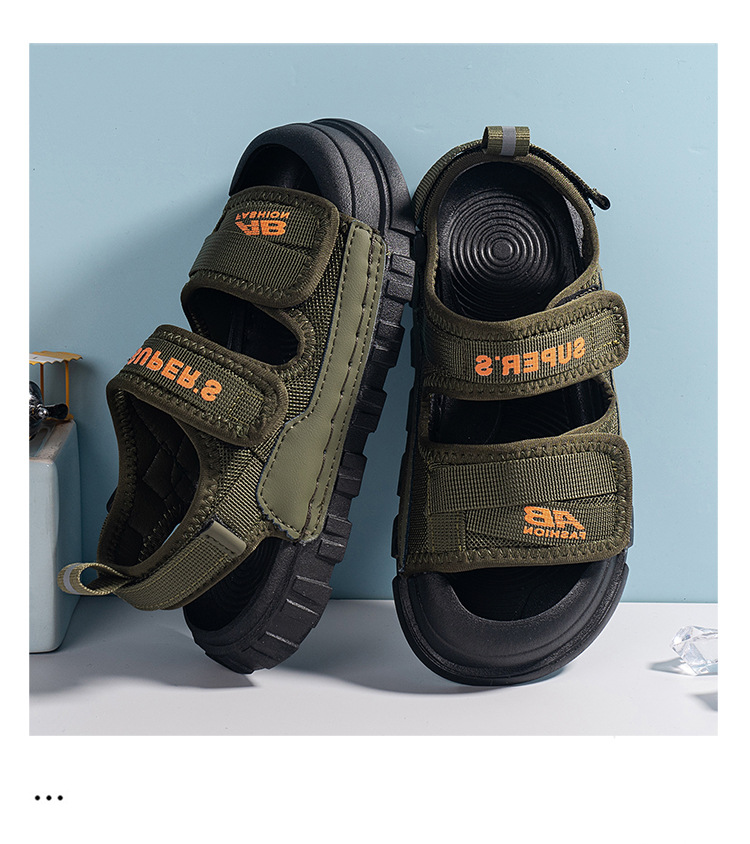 Sandales pour garçons 2024 Été Nouvelles chaussures de plage antidérapantes pour enfants moyennes et grandes filles Baotou_voghion.com