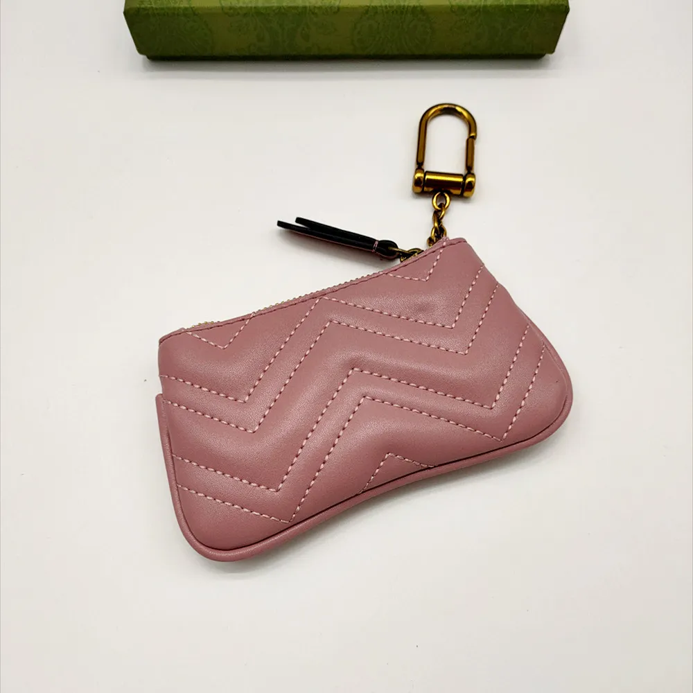 Mode Geldbörsen Für Frauen Geldbörse Tasche Designer Tasche Dame Kinder Kleine Schlüssel Kette Brieftasche Mini Brieftaschen Echt Leder Mit_voghion.com