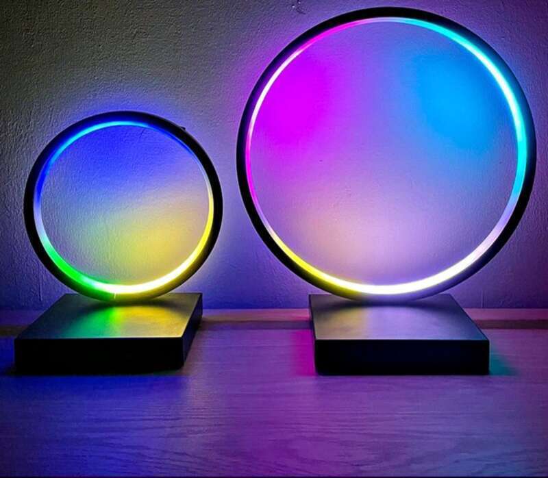 New Chinese Gundam Colorful Circular Ao Bing Circle Model Handheld Display Stand Breathing Lamp_voghion.com