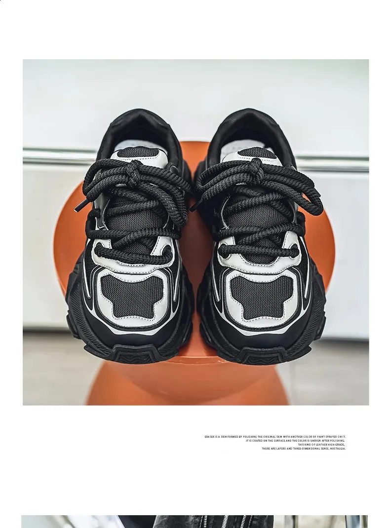 Running Shoes For Men Breathable Lace-up Sports Trainers_voghion.com