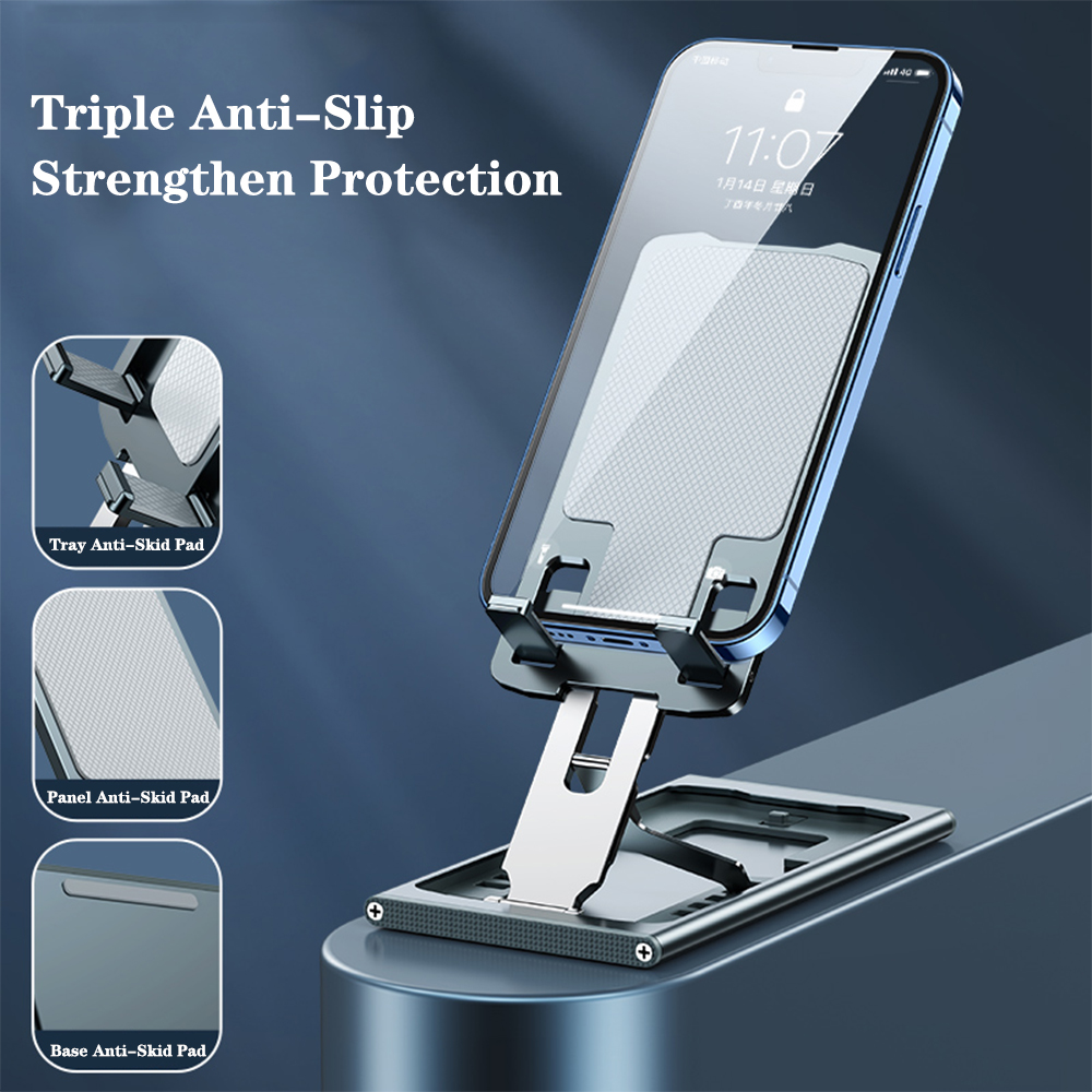 Supporto per tablet, supporto per telefono cellulare, supporto da tavolo, pigro, supporto universale pieghevole, sollevamento, multifunzionale, telescopico, regolabile_voghion.com