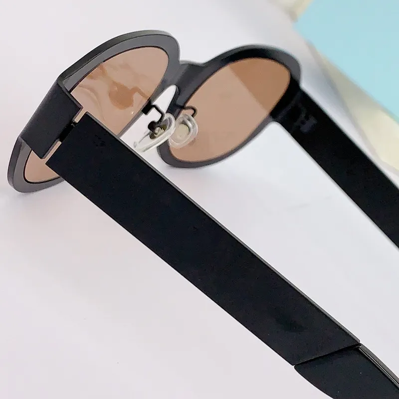 Sunglasses 2024 Women's Oval Fashionable And Retro Men's White Black Anti Glare Glasses_voghion.com