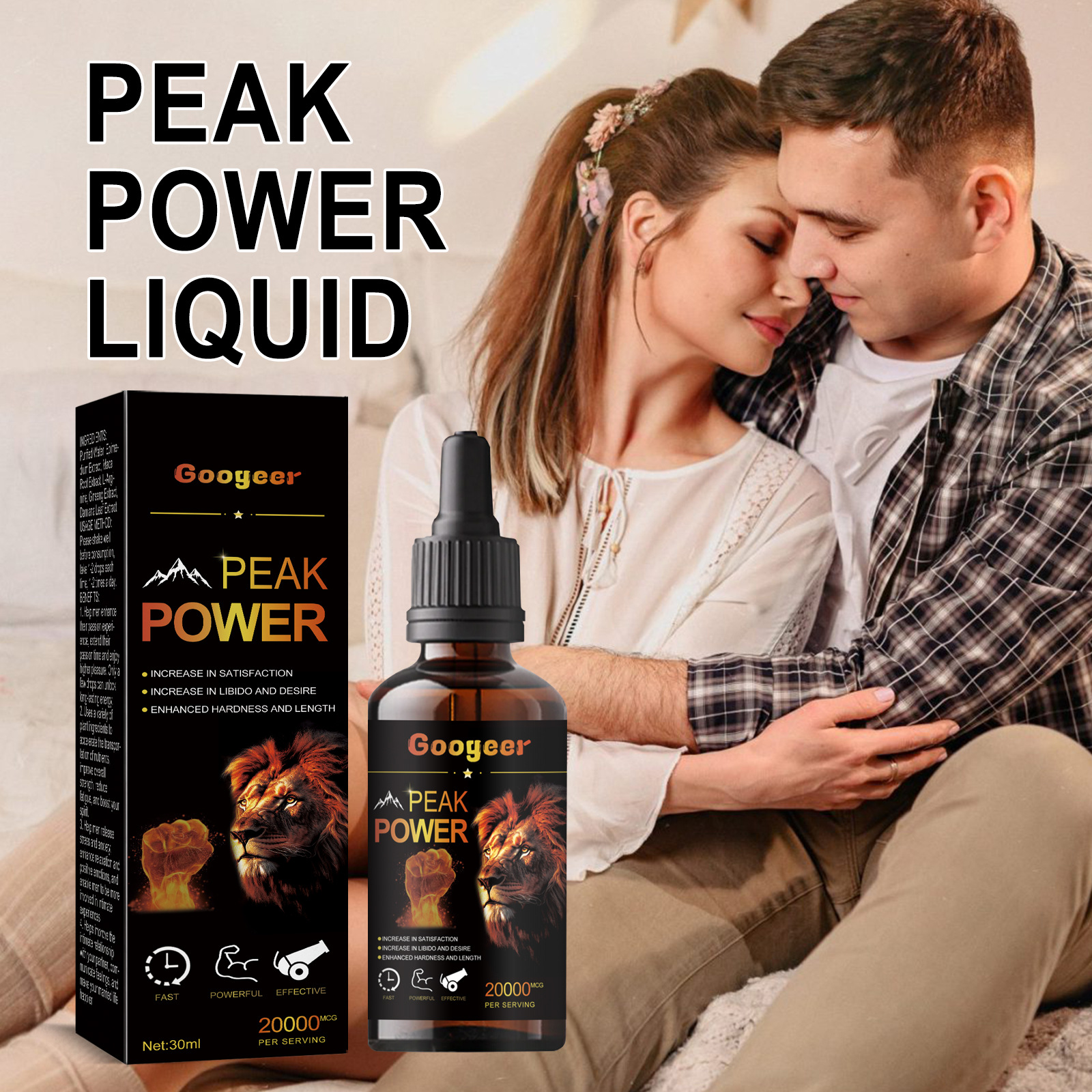 Integratore energetico liquido Googeer Peak Power Integratore per il potenziamento della cura del corpo_voghion.com