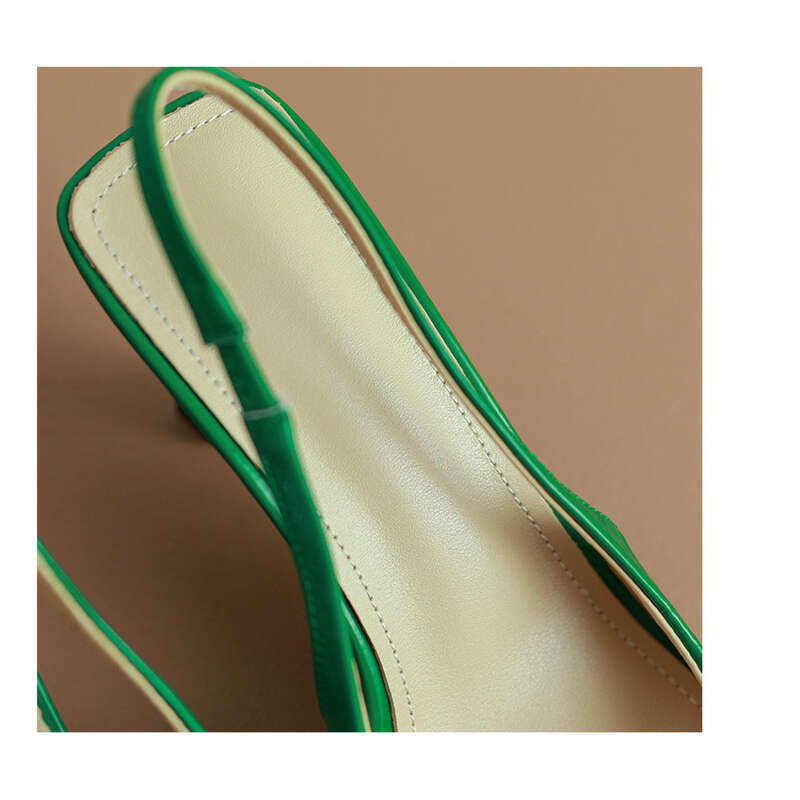 2025 Sommer Schmale Absätze, Spitze Zehenpartie, Stirnband aus massivem Rindsleder, Rückseite_voghion.com