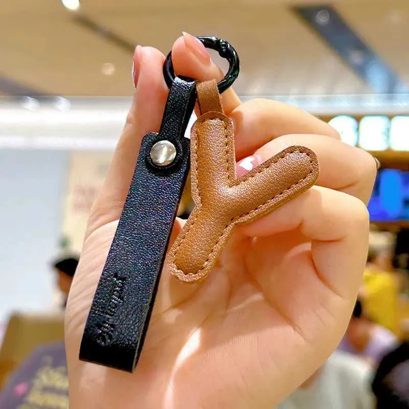 A-Z PU pelle donna moda cartone animato caramelle colore borsa cellulare ciondolo auto portachiavi gioiello regalo Y241121_voghion.com