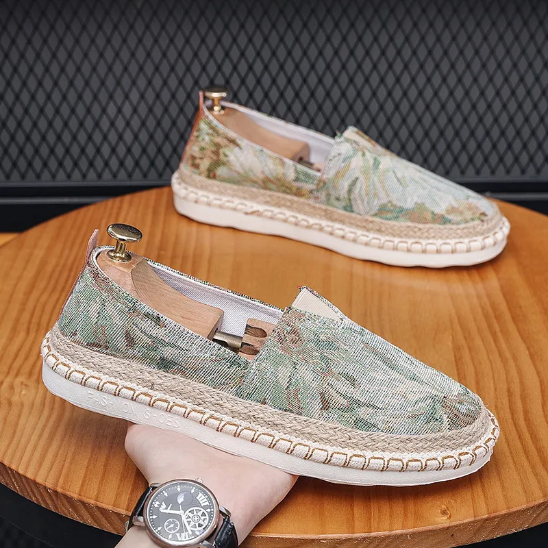 Klassische runde Zehenpartie für Herren, lässig, atmungsaktiv, Canvas-Loafer, Herren, flache Fishmen-Schuhe, Espadrilles, atos de Hombre 2023_voghion.com