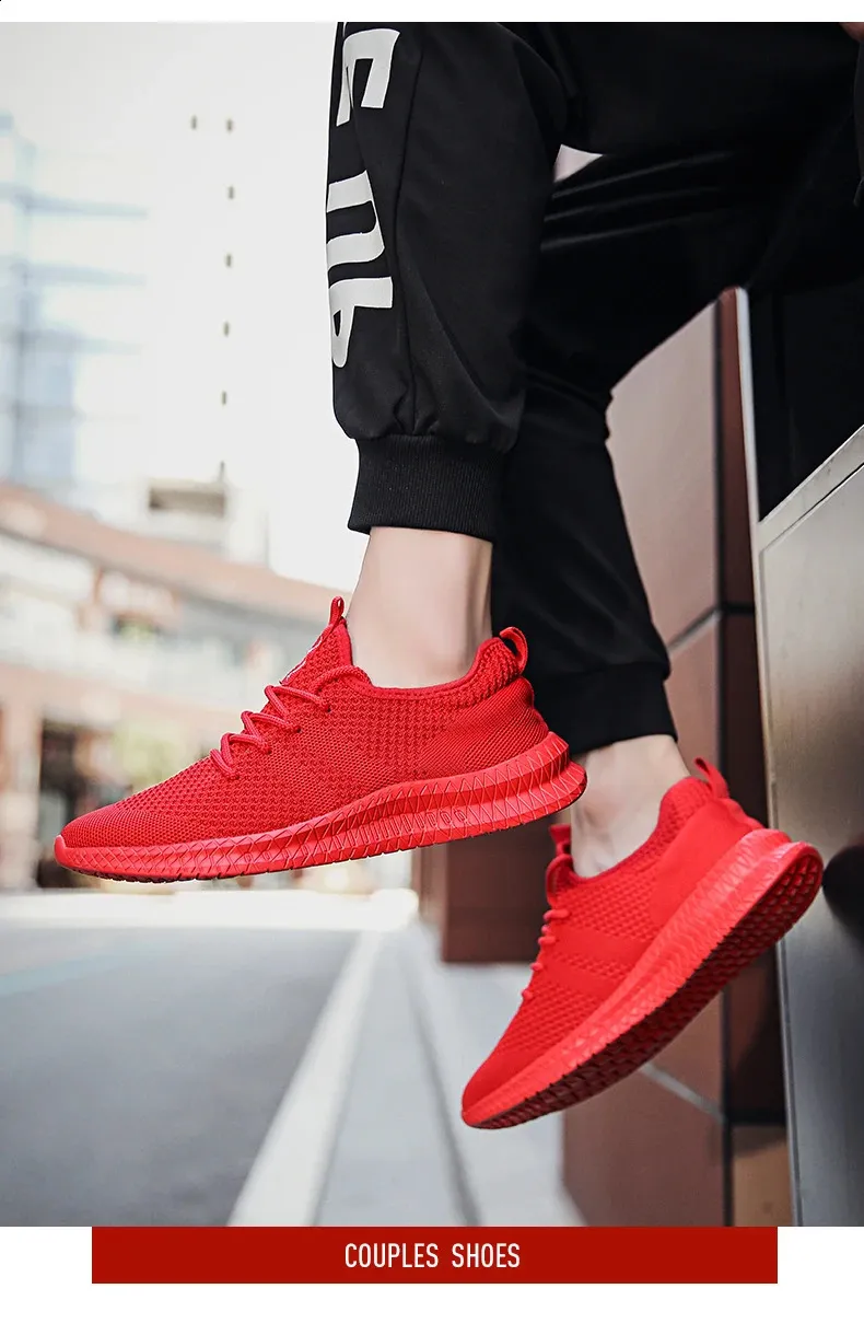 Baskets décontractées printemps-été tendance et confortables en maille pour hommes, chaussures Zapatos Hombre, grande taille 36-46 250122_voghion.com