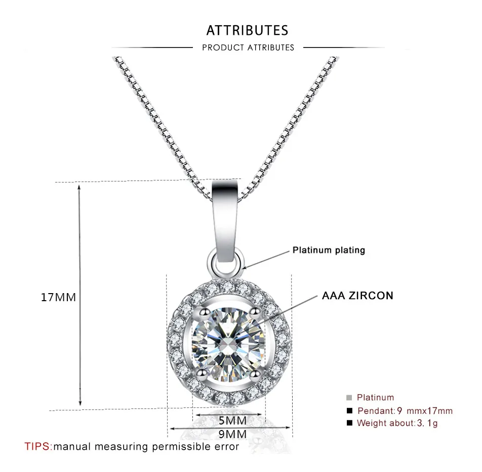S Sterling Sier sailormoon Necklaces Round Big Shining Crystal Stone Cubic cz Zircon Diamond Designer Pendant Necklace_ipsvogv.com
