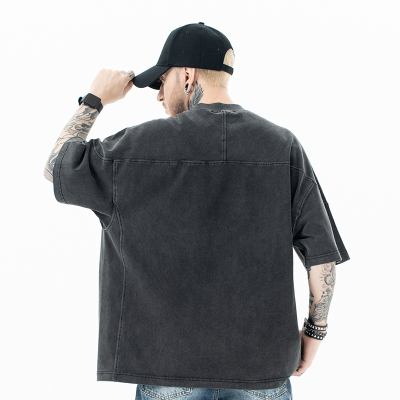 MERCURY SUP Herretøj | 2024 Forår/Sommer Nyheder Trendy Mærke High Street Struktur Splicing Craft Vaskede Gamle Shorts_voghion.com