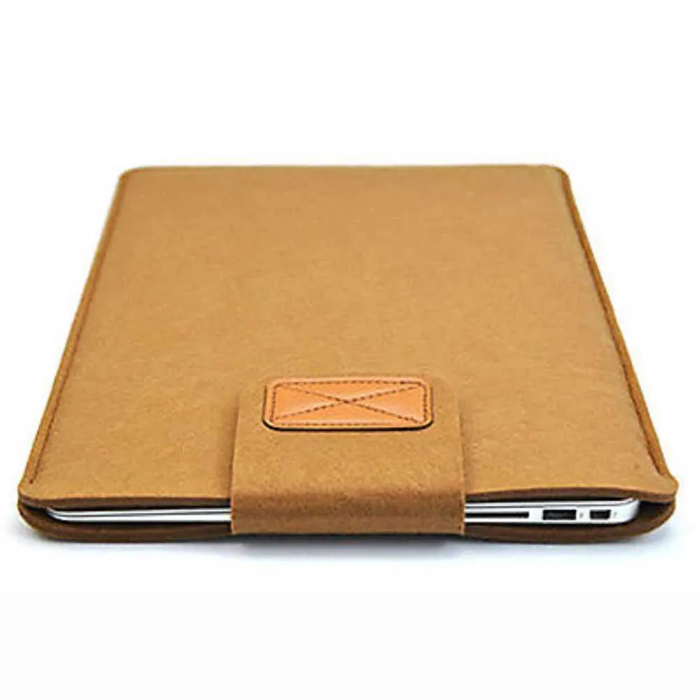 13Inch 15inch Felt Sleeve Slim Case Cover Bag for Books Air Pro Solid Color Tablet Storage Ba241101_voghion.com