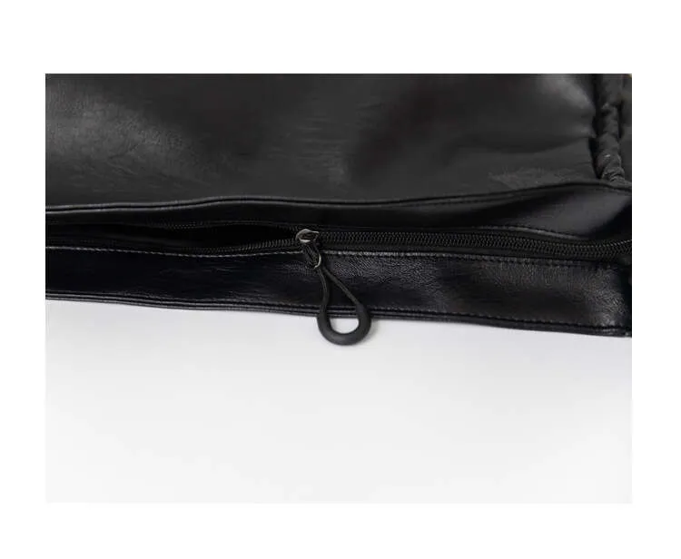 Nouveau sac fourre-tout à bandoulière plissé tendance pour campus universitaire_voghion.com