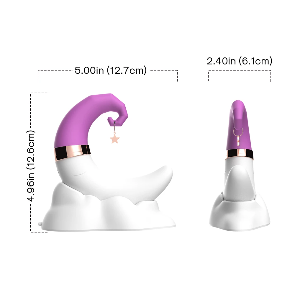 XBONP Private Vibrator, Moon Sucking Toy Sucking Vacuum Stimulator Moon Shape Sucking Vibrators, Waterproof_voghion.com