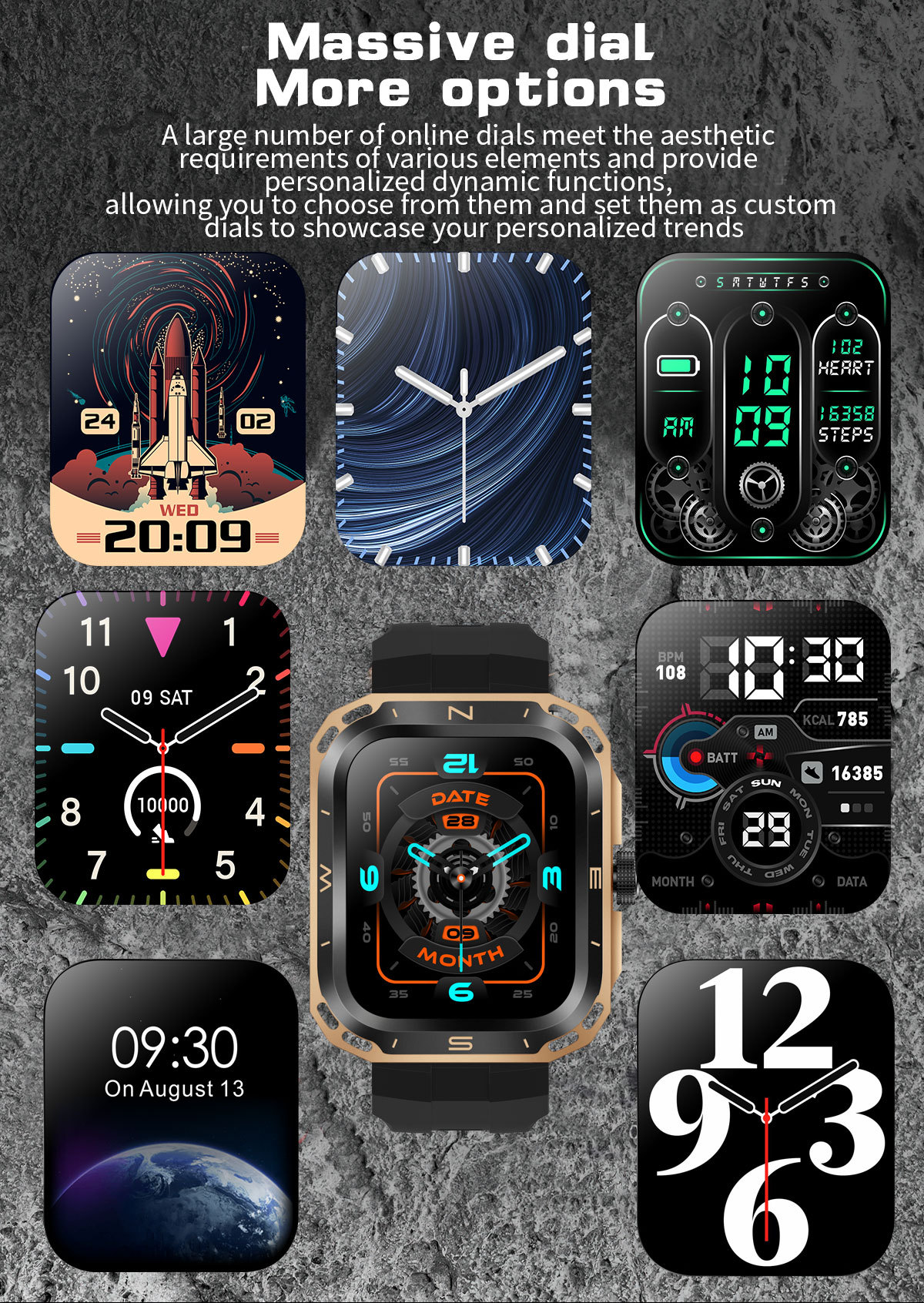 BT Smart Talk Watch D23 Carcasă detașabilă 1.85 Ecran mare Sport impermeabil Cameră ceas inteligent sport ceas_voghion.com