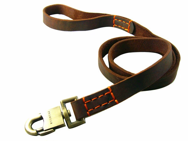 Echte Leder Hundeleine Mit Gepolstertem Halsband Set Für Hunde_voghion.com