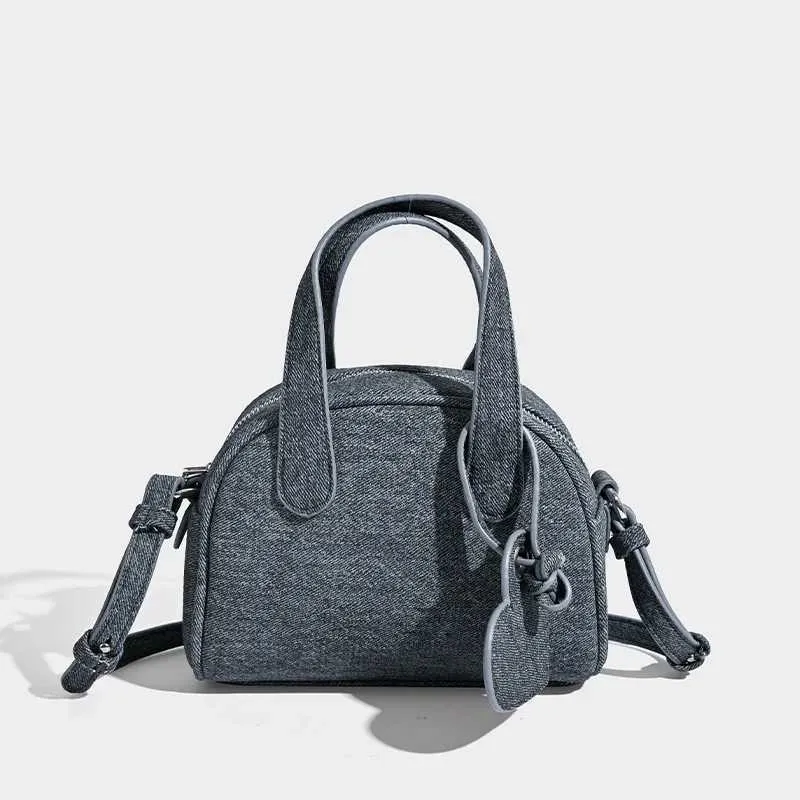 Strukturierte Damen-Denim-Handtaschen, solide, große Kapazität, lässige Schultertasche, weibliche Pendeltasche, vielseitige Umhängetasche, Jeans_voghion.com