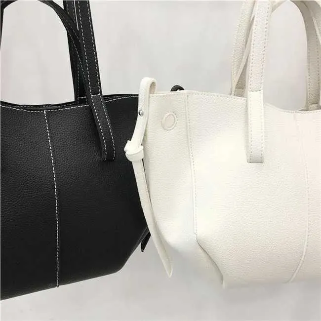 Sacs à bandoulière simples texturés en polyuréthane pour femmes, grande capacité, décontractés et élégants, pour les déplacements sous les aisselles, C241212_voghion.com