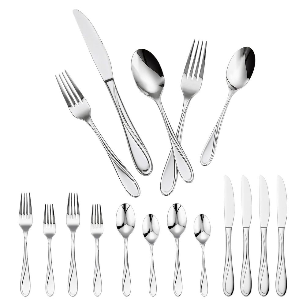 30-Piece Silverware Set Stainless Steel Cutlery Flatware Utensil Kitchen For 6_voghion.com
