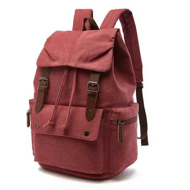 Vintage lõuendiga sülearvuti seljakott meestele Mochila Feminina mood vargusvastane naiste reisiseljakott kooli seljakott C241031_voghion.com