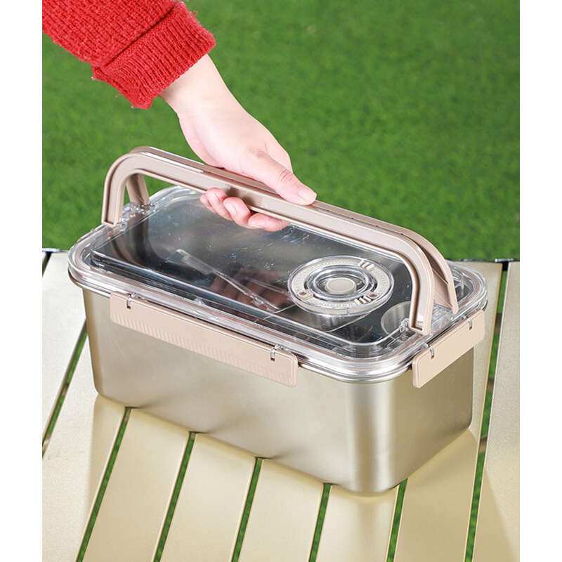 304 Outdoor Stainless Steel Tableware, Camping Equipment, Gift Set, Portable Travel Picnic_voghion.com