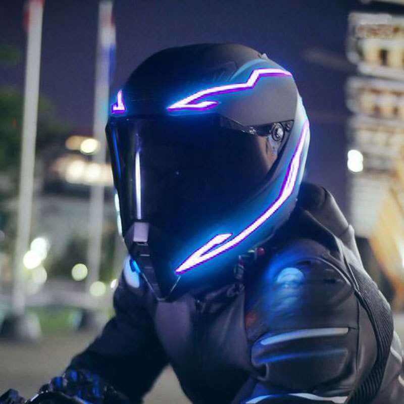 den samme type online berømthed, modificeret eksplosiv flashhjelmstrimmel, motorcykelsikkerhed, nat_voghion.com