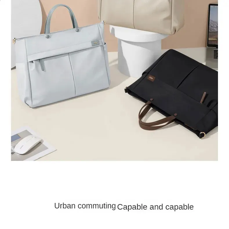 GOLF Briefcase for Women Apricot Document Handbag 14 Inch Business Laptop Tote Bag College Bags Womens Handbags Trend_voghion.com