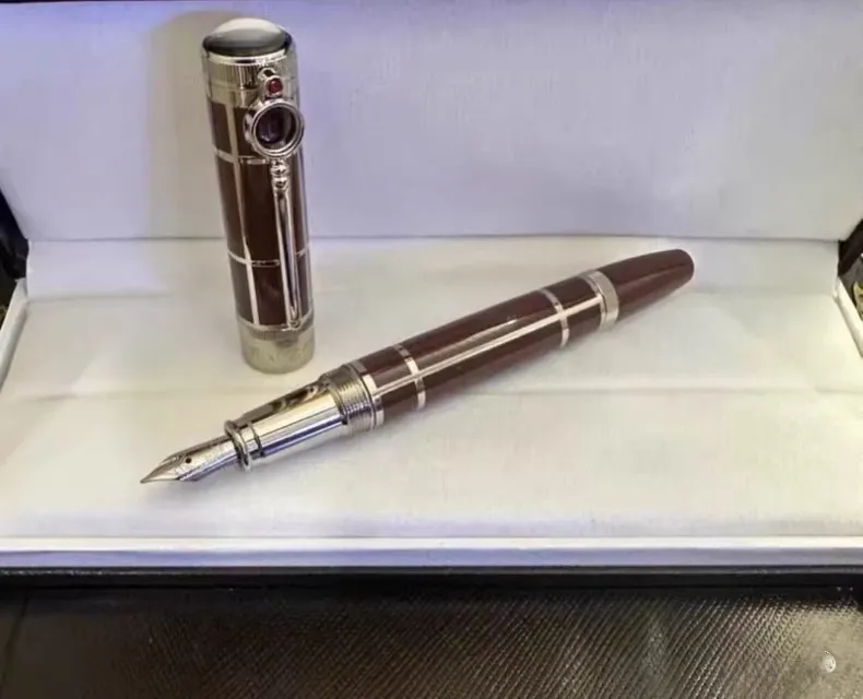 Groothandel Luxe Monte Zwarte Hars En Kristallen Ster Rollerball Pen / Balpen / Vulpen Zakelijk Kantoorbenodigdheden Cadeau_voghion.com