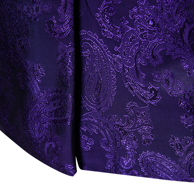 1 Plus Size Suit Court Style Hidden Pattern Design Fashion Single Button Slim Fit Men's Blazer_voghion.com