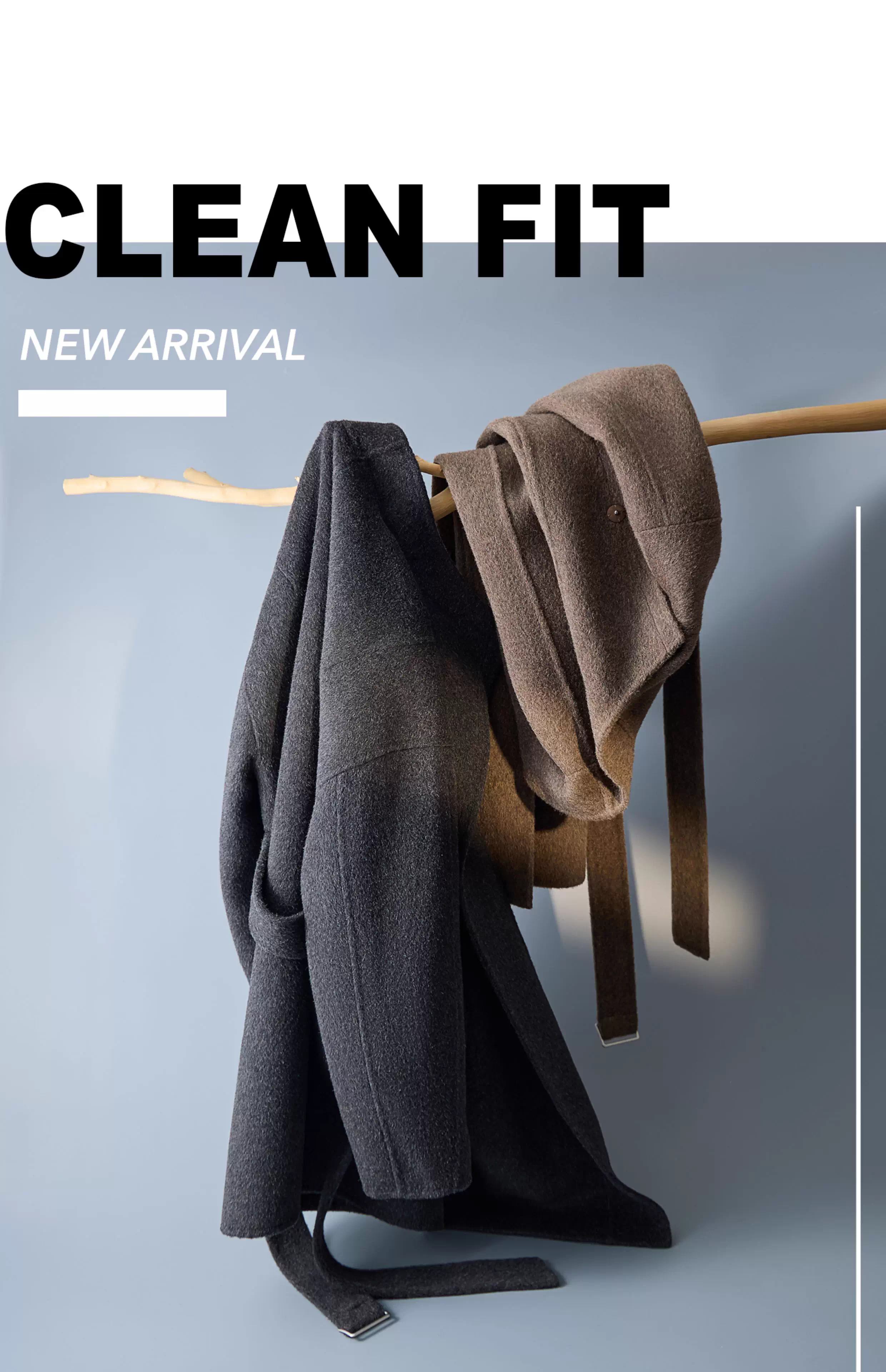 Trench da uomo in lana 2025, nuovo autunno, semplice, di alta qualità, in stile coreano, di media lunghezza, giacca di lana bifacciale, alla moda_voghion.com