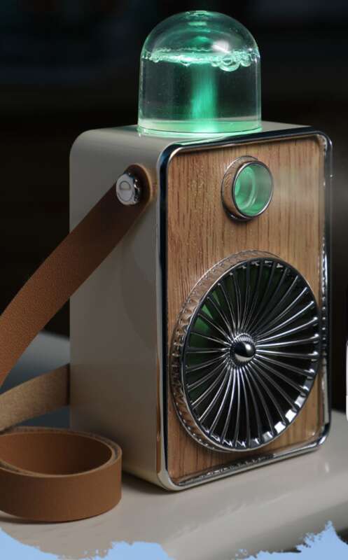Ventilatore portatile a lunga durata per il collo, piccolo, con ricarica USB, per studenti, mini, spray rigenerante per l'aria._voghion.com
