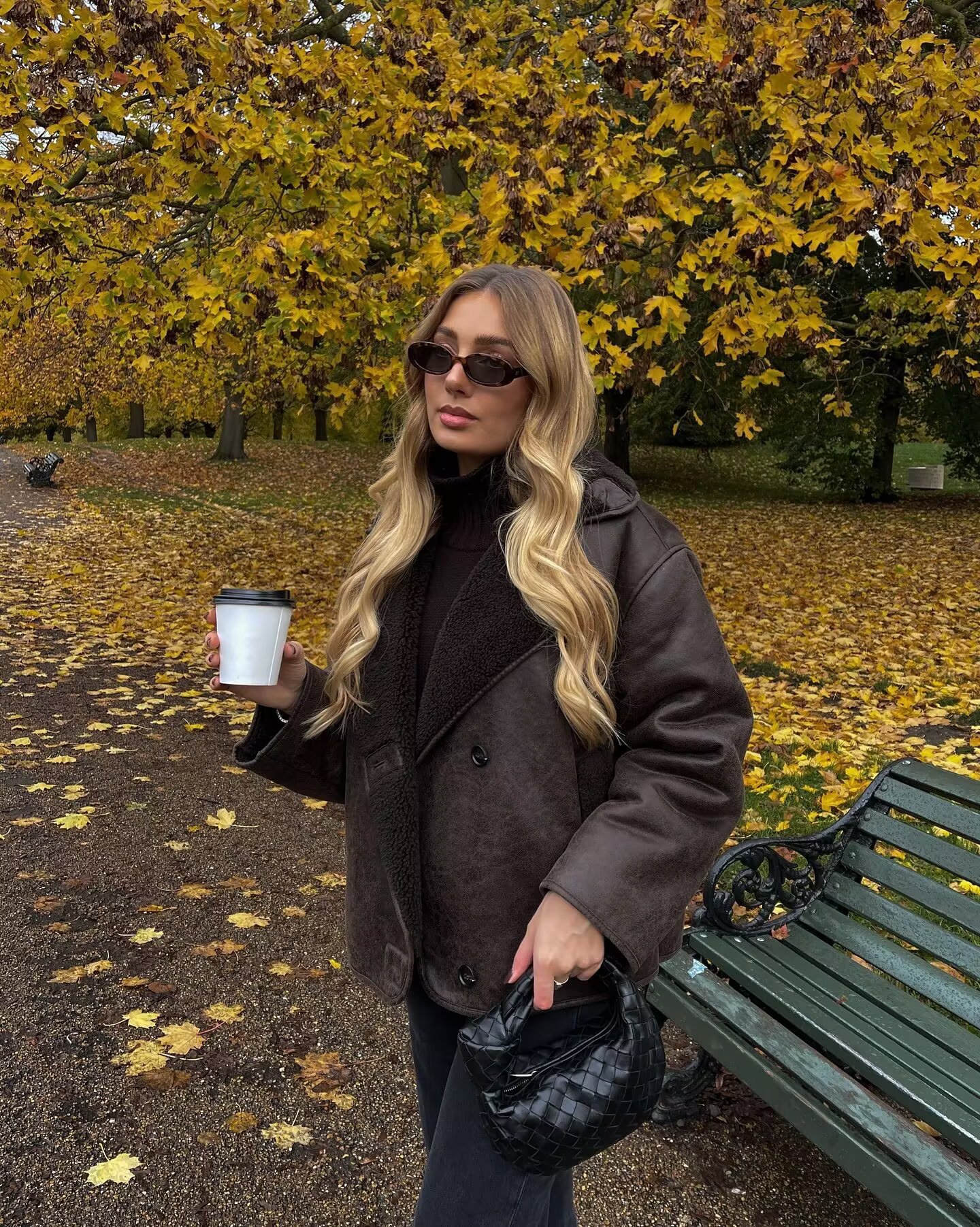 Women’s Clothing Casual Faux Fur Collar Reversible Jacket – Cozy Winter Outerwear For Street Style (Brown, S/M/L)​​