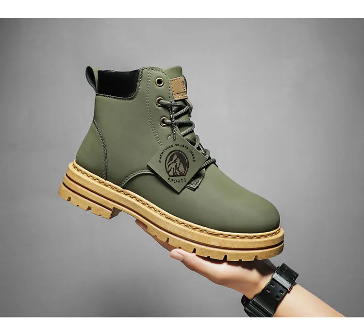 2024 Winter Nieuwe Heren Trendy Dikke Bodem Martin Laarzen Gratis Verzending_voghion.com