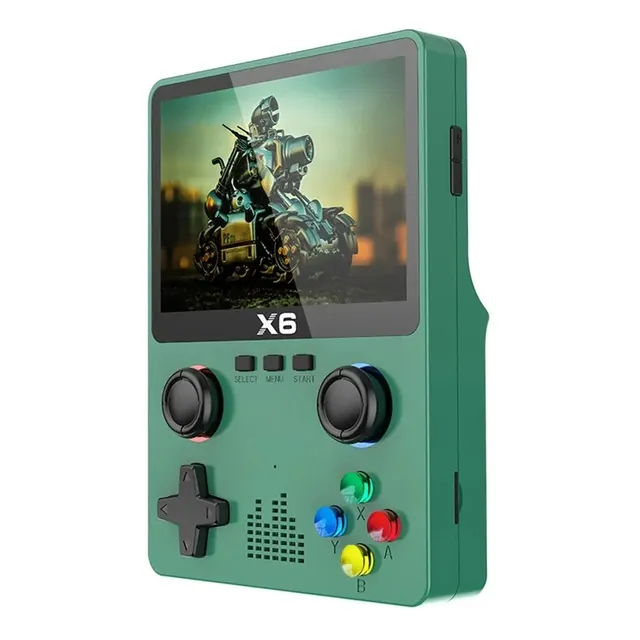 New Consoles X6 3.5Inch IPS Screen Handheld Player Dual Joystick 11Simulators GBA Video Game Console for Kids Gi_voghion.com